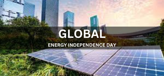 GLOBAL ENERGY INDEPENDENCE DAY [वैश्विक ऊर्जा स्वतंत्रता दिवस]